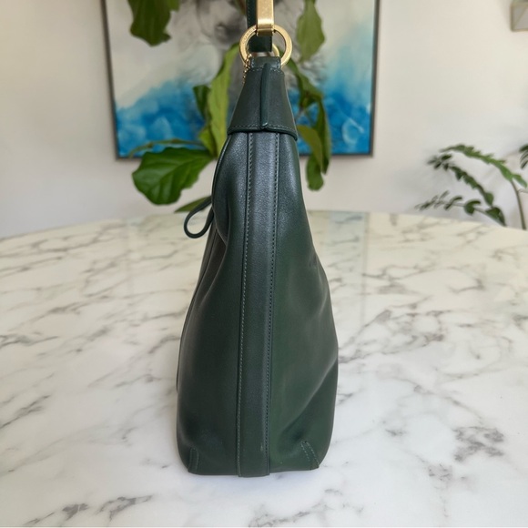 COACH Vintage Y2K Amanda Hobo 6950 Green Leather Brass Shoulder Bag - Picture 5 of 16